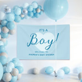 Its a Boy Modern Baby Shower Banner