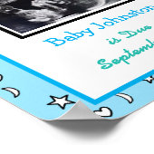 It's a Boy, Pregnancy Announcement Ultrasound Pic Poster (Ecke)