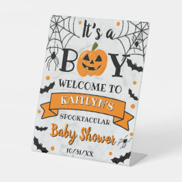 "It's A Boy" Pumkin Halloween Baby Dusche Willkomm Sockelschild