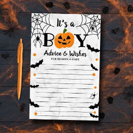 "It's A Boy" Pumpkin Halloween Baby Shower Ratschl