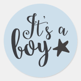 It's a boy runder aufkleber