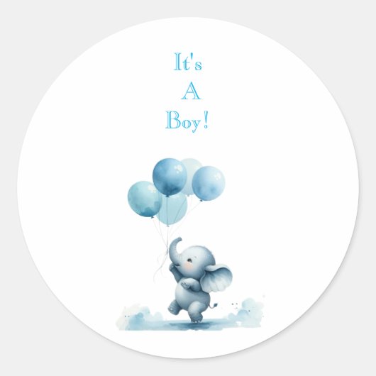 It's A Boy! Sticker (Vorderseite)