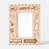 Its a Boy Transportation Geätzte Rahmen (Vorderseite)