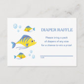 It's a Boy Under the Sea Baby Shower Diaper Raffle Begleitkarte (Vorderseite)