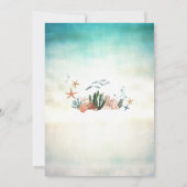 It's A Boy Under The Sea Baby Shower Invitation Einladung (Rückseite)