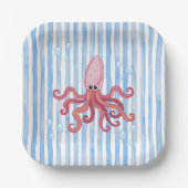 It's a Boy Under the Sea Baby Shower  Pappteller (Vorderseite)