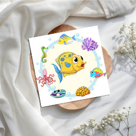 It's a Boy Under the Sea Baby Shower Serviette