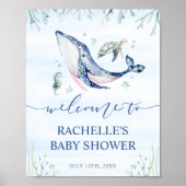It's a Boy Under the Sea Baby Shower Welcome Poster (Vorne)