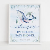 It's a Boy Under the Sea Baby Shower Welcome Poster