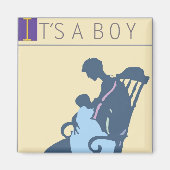 <It's a Boy>von Steve Collier Magnet (Vorne)