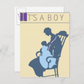 <It's a Boy>von Steve Collier Postkarte (Vorne/Hinten)