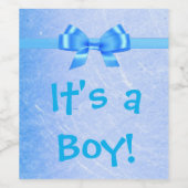 "It's a Boy" Weinflaschen-Etikett Weinetikett (Einzelnes Label)