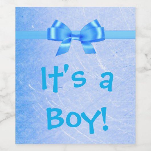 "It's a Boy" Weinflaschen-Etikett Weinetikett (Einzelnes Label)