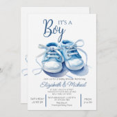 Its A Boys Theme Baby Shower Invitation Einladung (Vorne/Hinten)