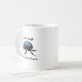 "It's a bug! It's not a feature..." Programmierer Kaffeetasse (Vorderseite Links)