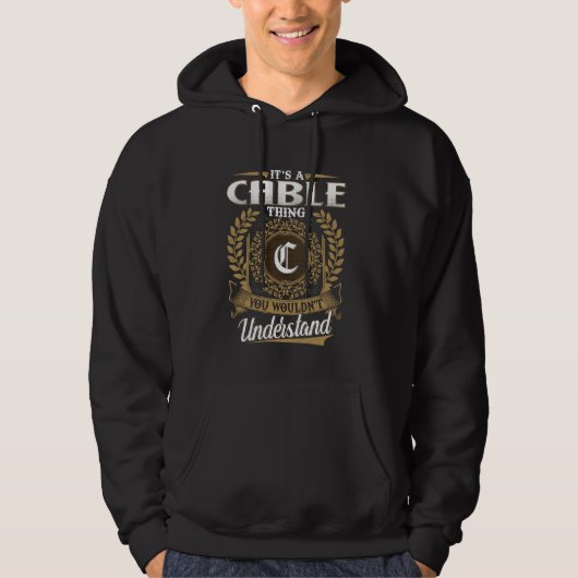 It's A CABLE Thing You Wouldn't Understand Name Cl Hoodie (Vorderseite)