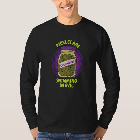 It's A Cucumber Swimming In Evil Cucumber Pickles T-Shirt (Vorderseite)