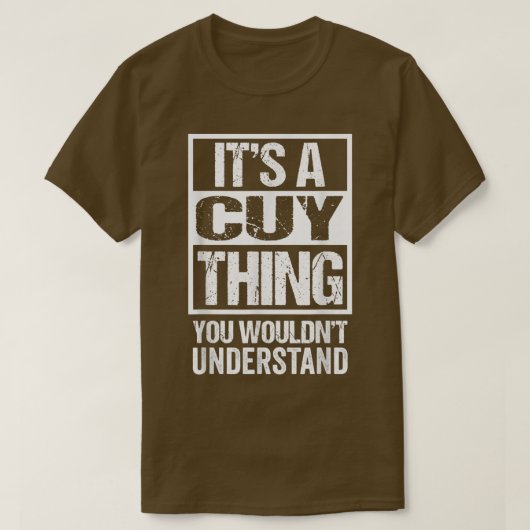 It's A Cuy Thing You Wouldn't Understand Guinea Pi T-Shirt (Design vorne)