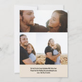 It's A Date | 4 Photo | Calligraphy Wedding Save The Date (Rückseite)