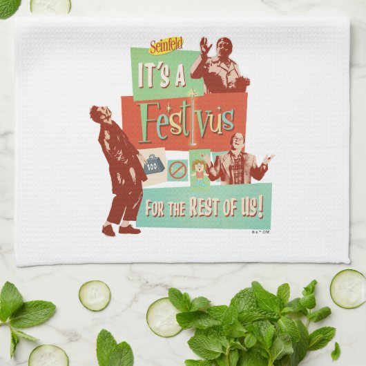 It's a Festivus for the Rest of Us Geschirrtuch (Gefaltet)