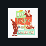It's a Festivus for the Rest of Us Leinwanddruck<br><div class="desc">Celebrate the holiday season on your own terms with this vibrant Festivus graphic! Inspired by the classic Seinfeld episode "The Strike, " this design captures the hilarious spirit of the holiday created by Frank Costanza as a "hates-all" alternative to the commercialized season. Featuring a retro, collage-style aesthetic, this graphic includes...</div>