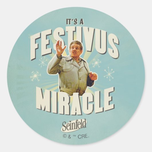 It's a Festivus Miracle Runder Aufkleber (Vorderseite)