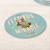 It's a Festivus Miracle Runder Pappuntersetzer (Angewinkelt)