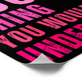 It's A Foo Thing You Wouldn't Understand Foo  Poster (Ecke)