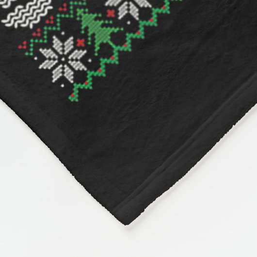 It's A Funny Squeaky Sound Christmas Squirrel Swea Fleecedecke (Ecke)