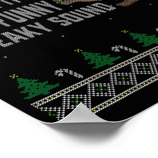 Its A Funny Squeaky Sound Funny Squirrel Christmas Poster (Ecke)