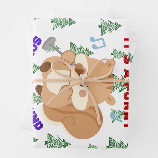 It's A Funny Squeaky Sound Geschenkpapier Set (Beispiel)