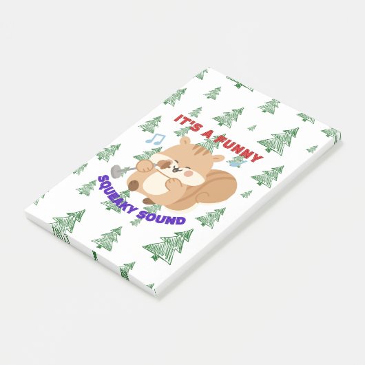 It's A Funny Squeaky Sound Post-it Klebezettel (angewinkelt)