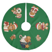 It's a Gingerbread Christmas! Polyester Weihnachtsbaumdecke (Vorderseite)