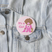 "It's a Girl" Baby Shower Button (Beispiel)