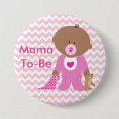 "It's a Girl" Baby Shower Button (Vorderseite)