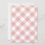 It's a Girl Bunny Baby Shower Pink Floral Einladung (Rückseite)