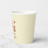 It's a Girl! Christmas Santa Hat Baby Shower Pappbecher (Links)