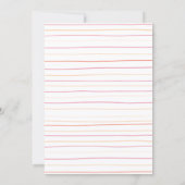 Its a Girl Clothes Watercolor Modern Baby Shower Einladung (Rückseite)