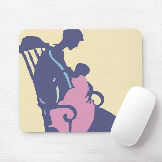 <It's a Girl> durch Steve-Bergmann Mousepad (Mit Mouse)