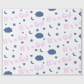 It's A Girl! Geschenkpapier (Flach)