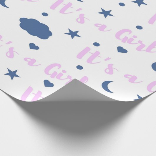 It's A Girl! Geschenkpapier (Ecke)