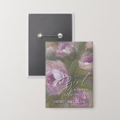 It's A Girl HOST Button (Vorderseite/Rückseite)