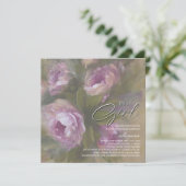 It's A Girl - Invitation Einladung (Stehend Vorderseite)