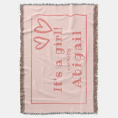 It's a Girl, Pink, New family member Decke (Vorderseite Vertikal)