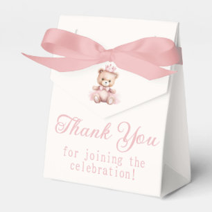 It's A Girl Pink Princess Bär Baby Shower Geschenkschachtel