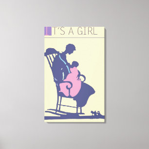 <It's a Girl>von Steve Collier Leinwanddruck