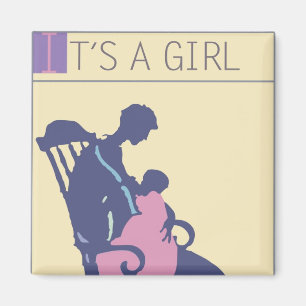 <It's a Girl>von Steve Collier Magnet