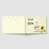 It's a Girl! Watercolor Sunflower with Butterflies Gästebuch (Voll)