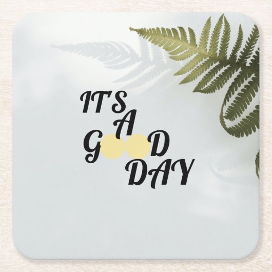 It's a good day rechteckiger pappuntersetzer (Vorderseite)