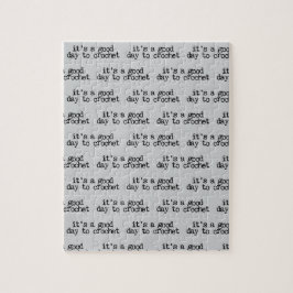 It's A Good Day To Crochet Hook and Yarn Puzzle